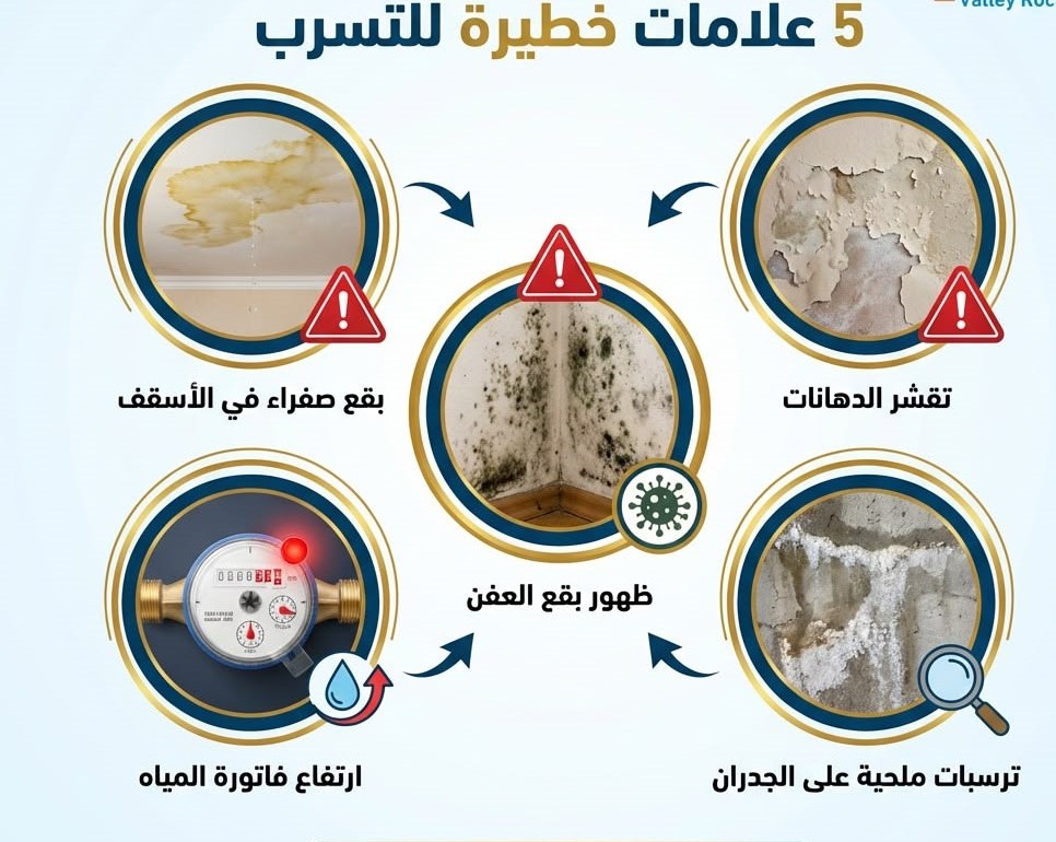 خطوات فحص واصلاح تسريب المياه وفق معايير فنية دقيقة